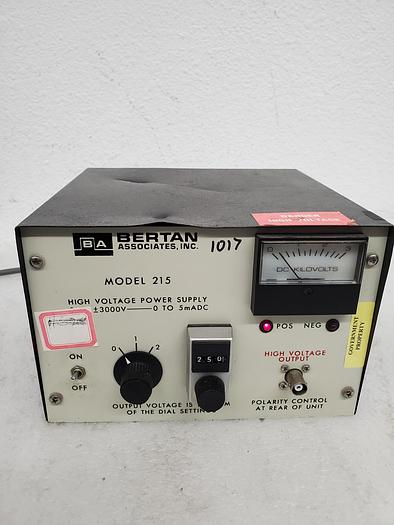 Used BERTAN ASSOCIATES 215